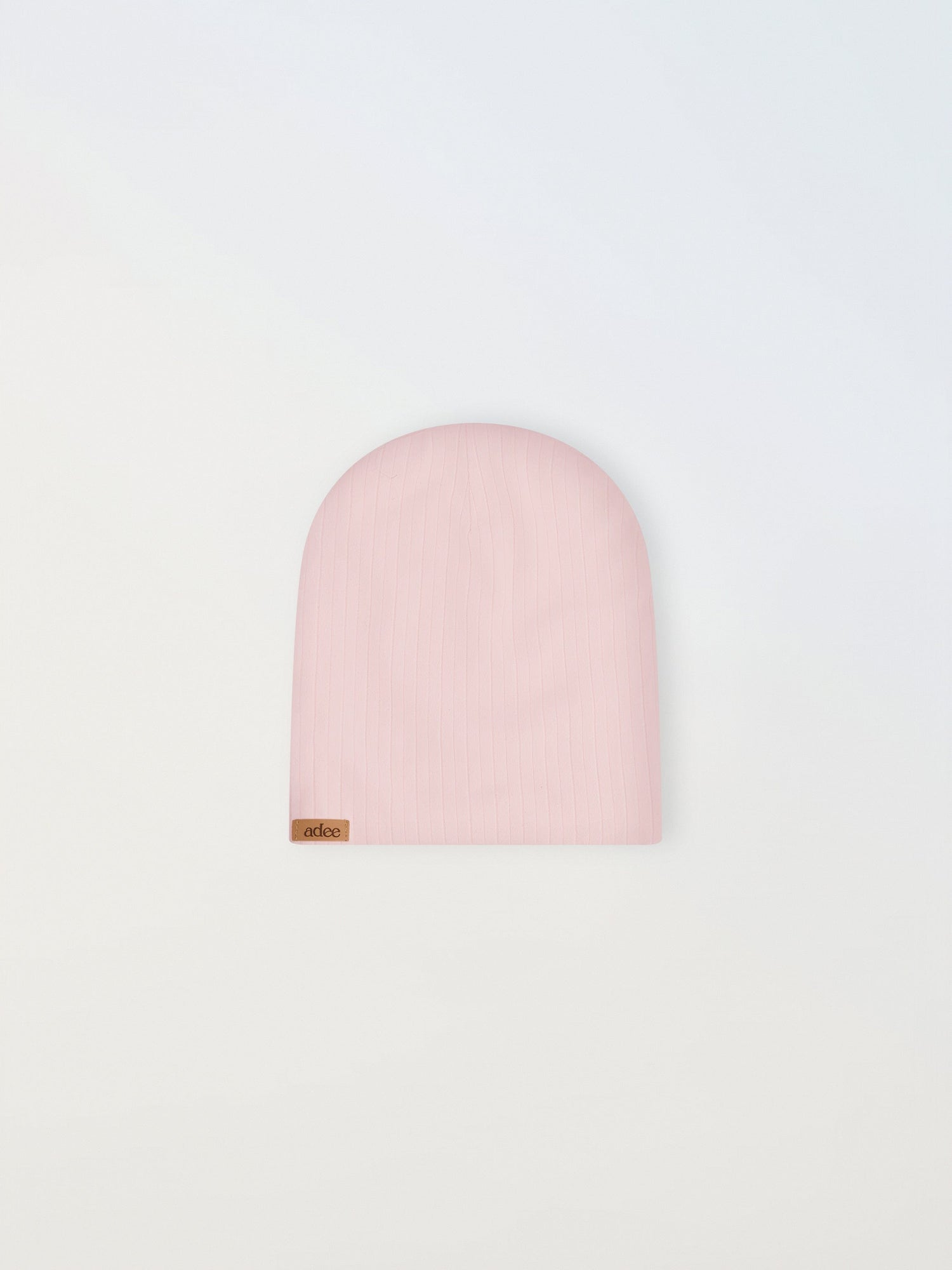 Wide Ribbed Beanie - Light Pink