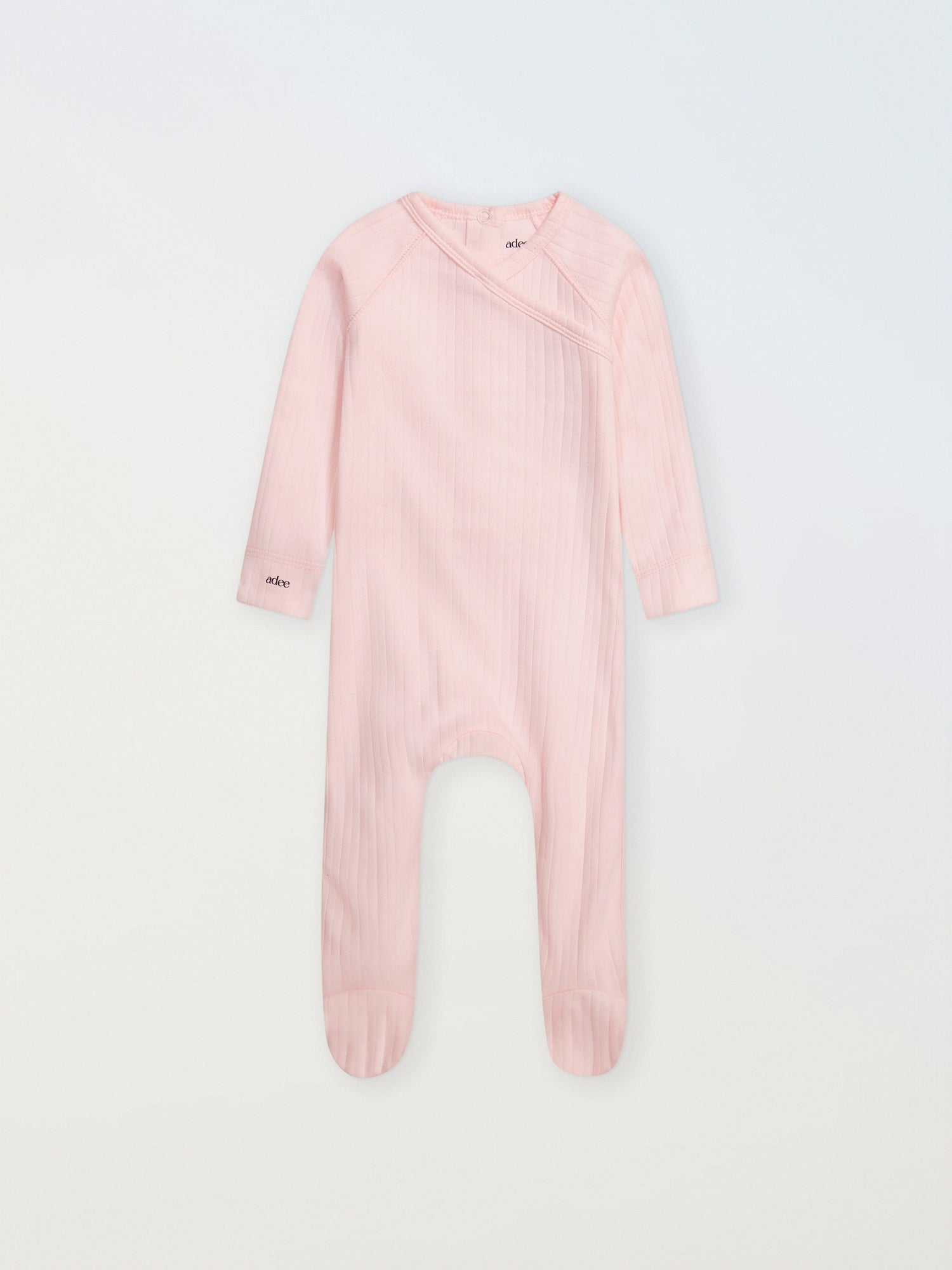 Crossover Wide Ribbed Stretchy - Light Pink