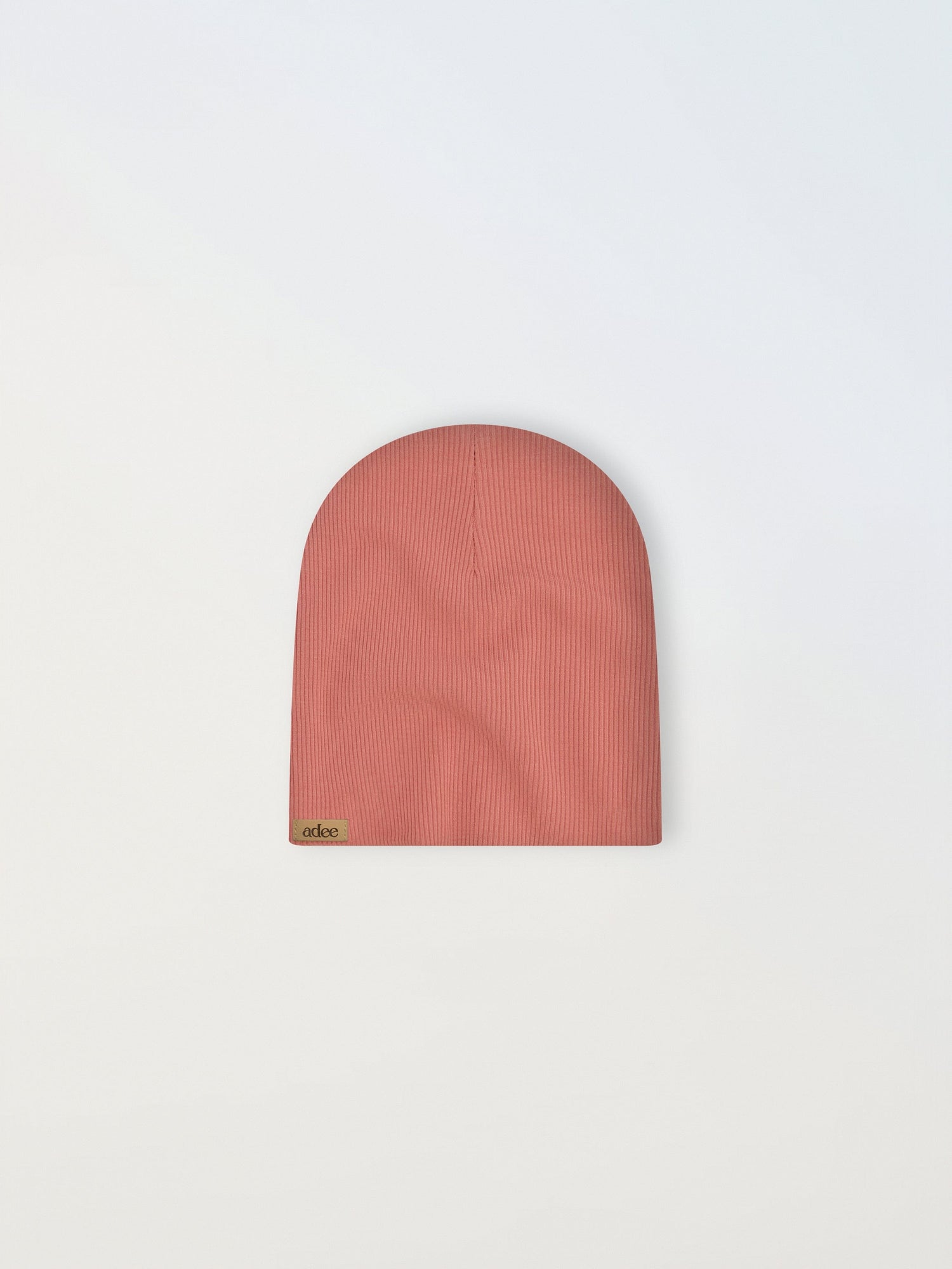 Thin Ribbed Beanie - Pink