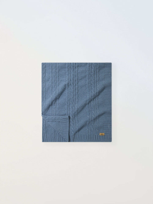 blue boys knit baby blanket stylish and warm