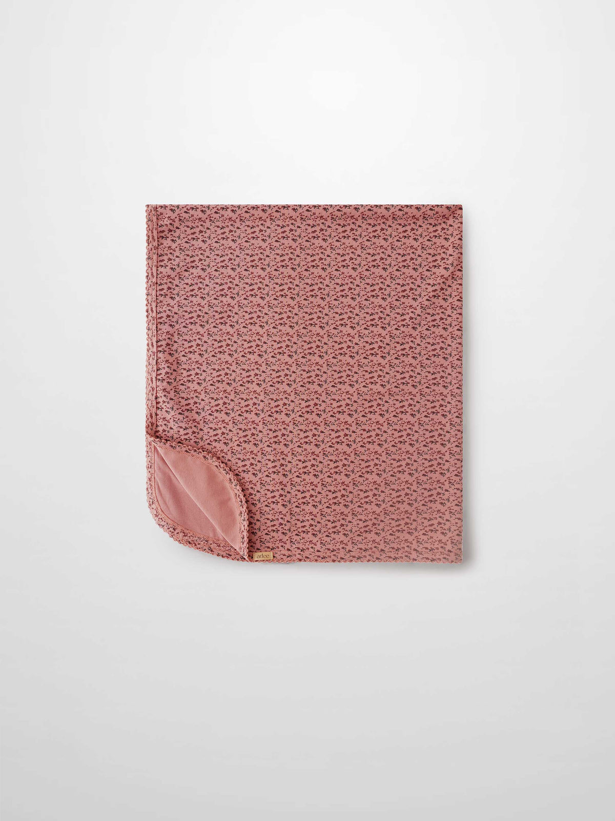 baby swaddle blanket pink material with roses pattern soft and comfy by Adee