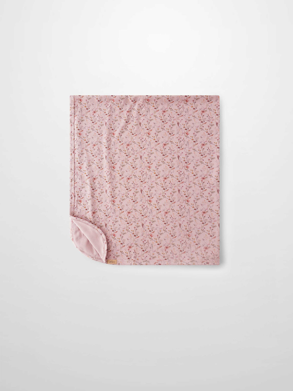 baby girl swaddle blanket with rainbow flowers 