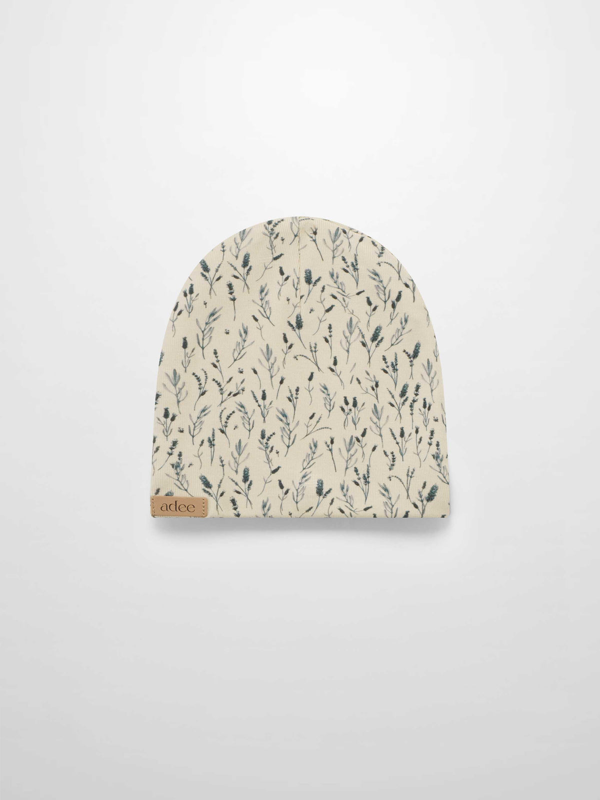 Adee baby boy beanie hat soft with meadow pattern