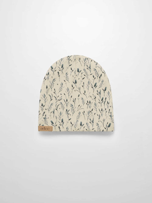 Adee baby boy beanie hat soft with meadow pattern