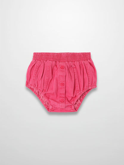 Paneled Bloomers - Pink Denim