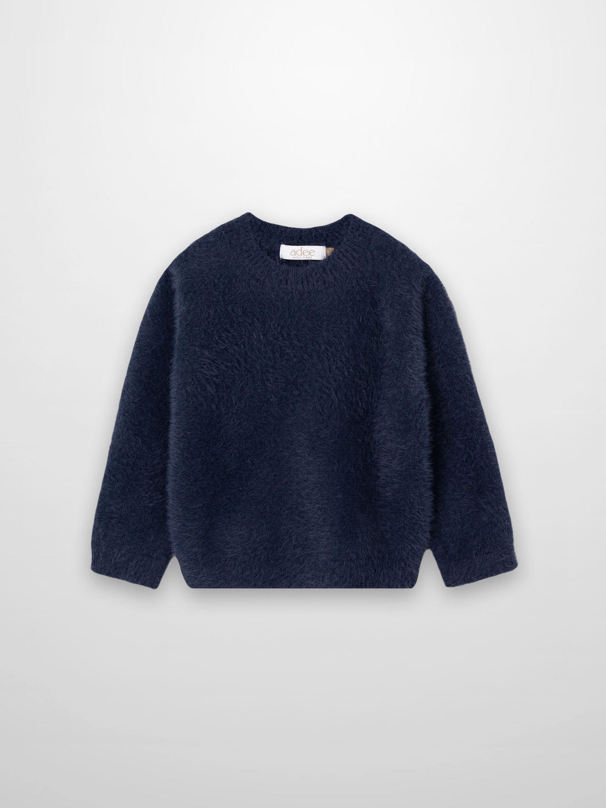 Girls mohair sweater in navy blue by Adee