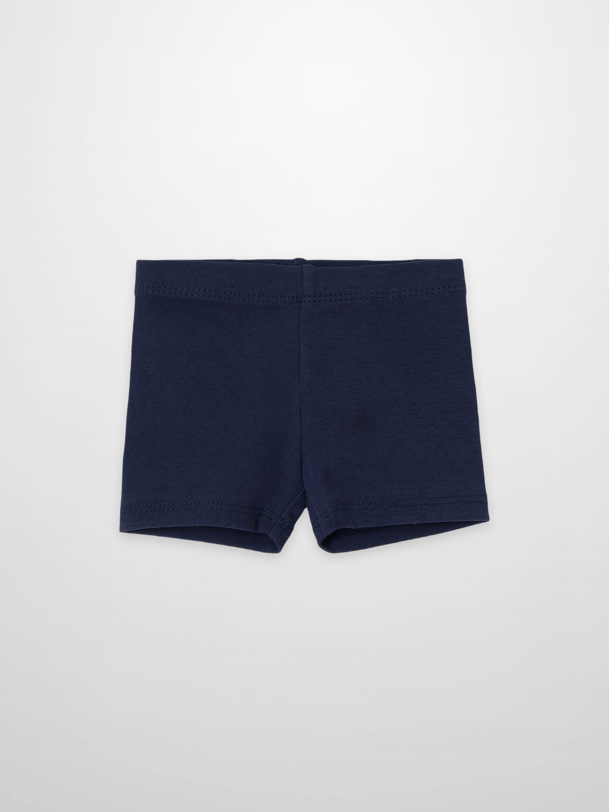 Biker shorts non ribbed navy, Adee unisex bottoms basics.