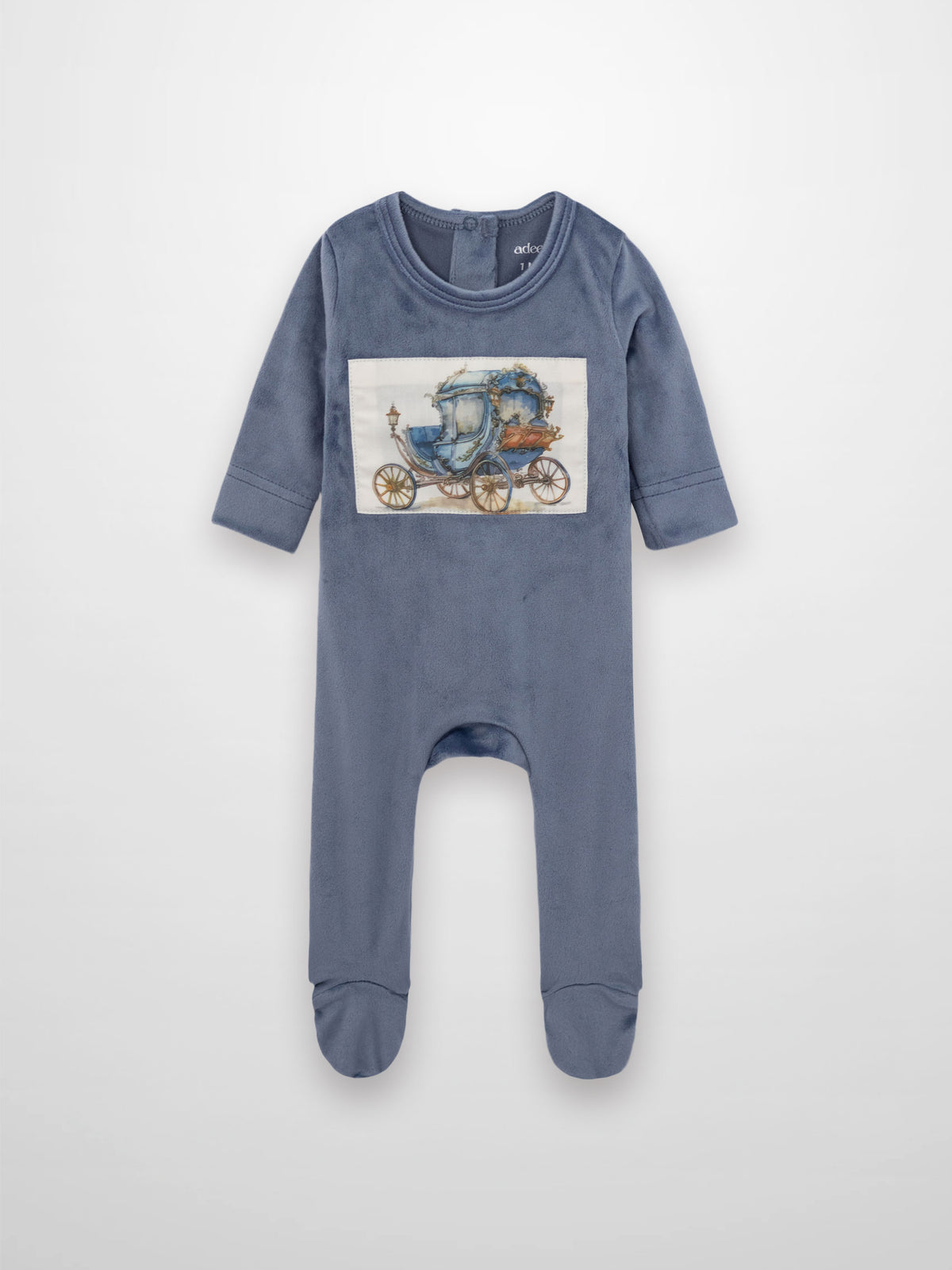 Velour Carriage Stretchy blue boys&