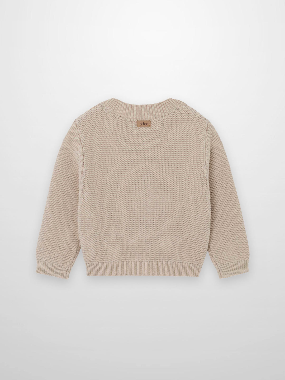 Knit Cardigan - Tan by Adee; unisex dressy knit top
