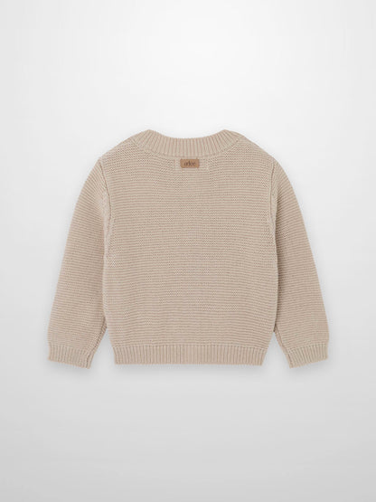 Knit Cardigan - Tan