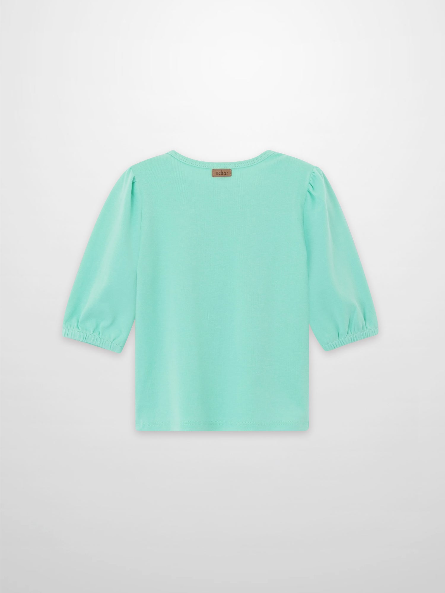 3/4 Puff Sleeve T-shirt mint green by Adee, girls top