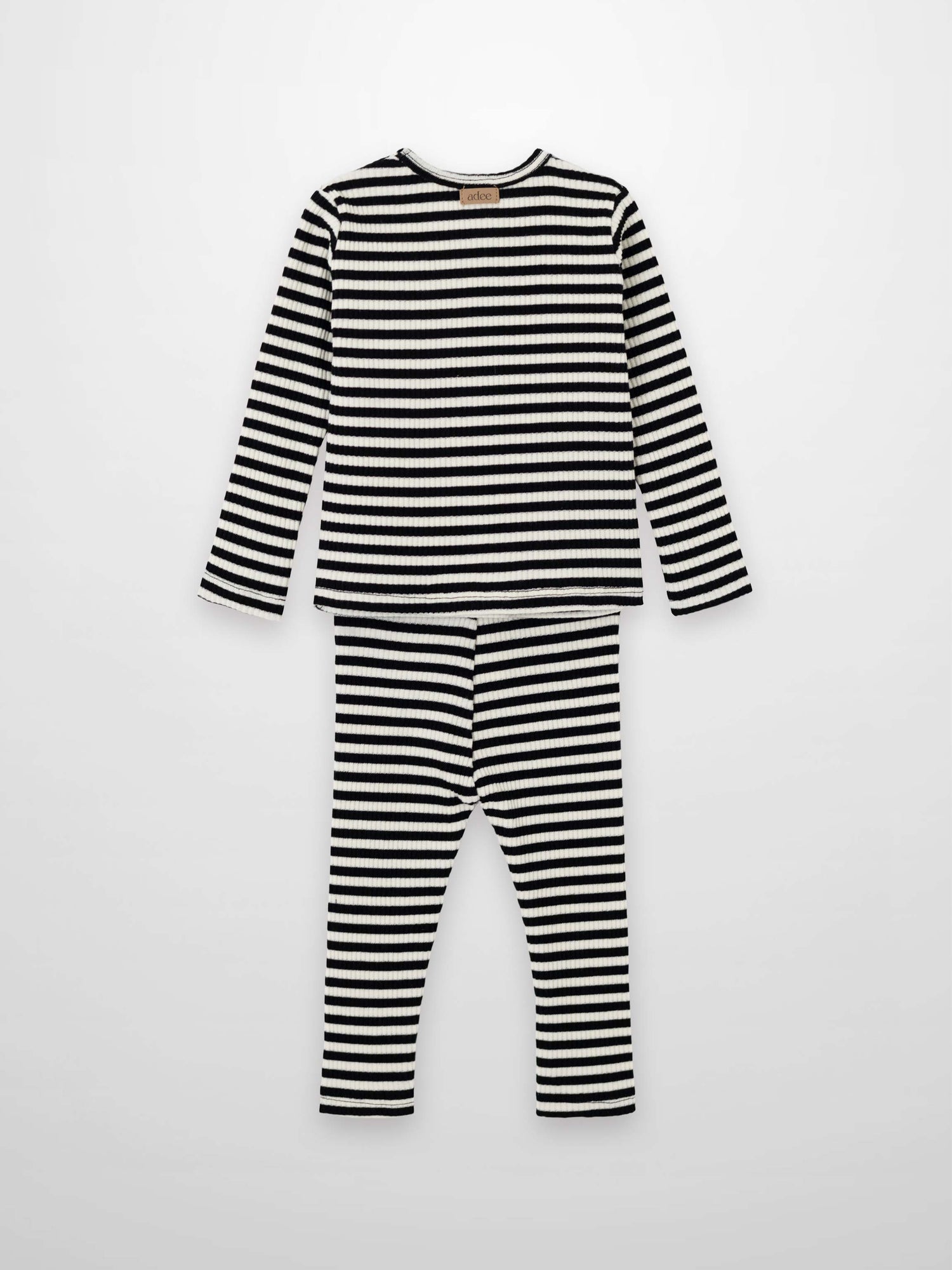 Striped Legging Set - Black &amp; White