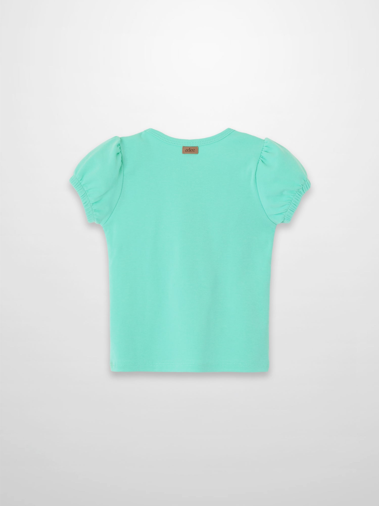 Short Puff Sleeve T-shirt - Mint Green