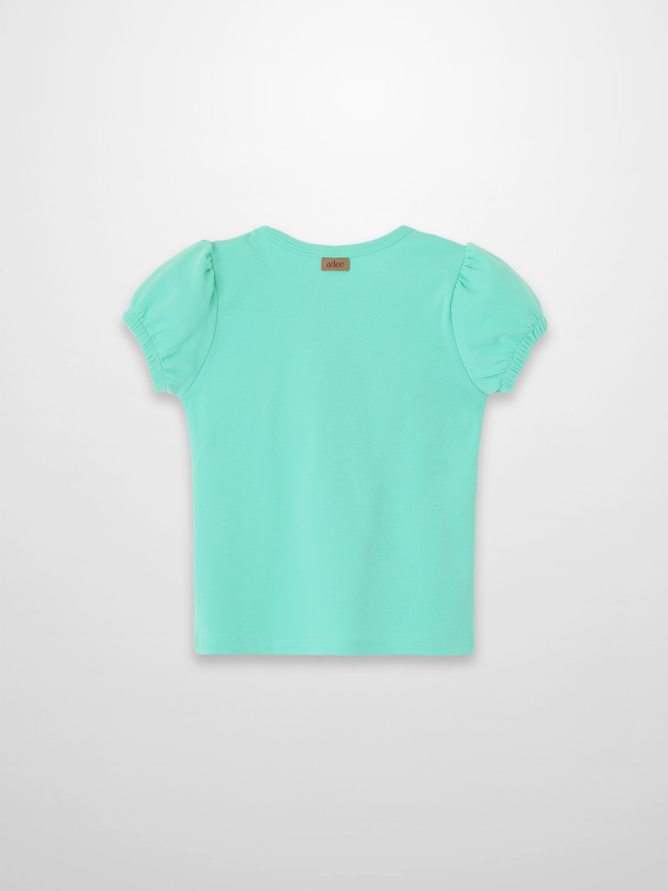 Short Puff Sleeve T-shirt - Mint Green