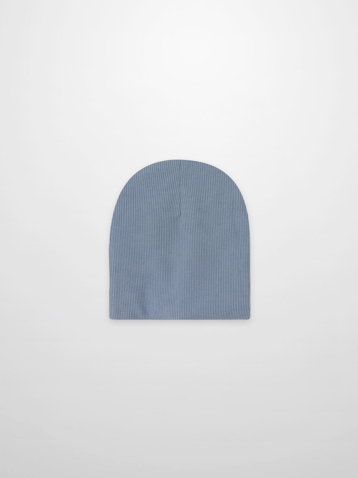 Thin ribbed knit beanie for boys in light blue by Adee