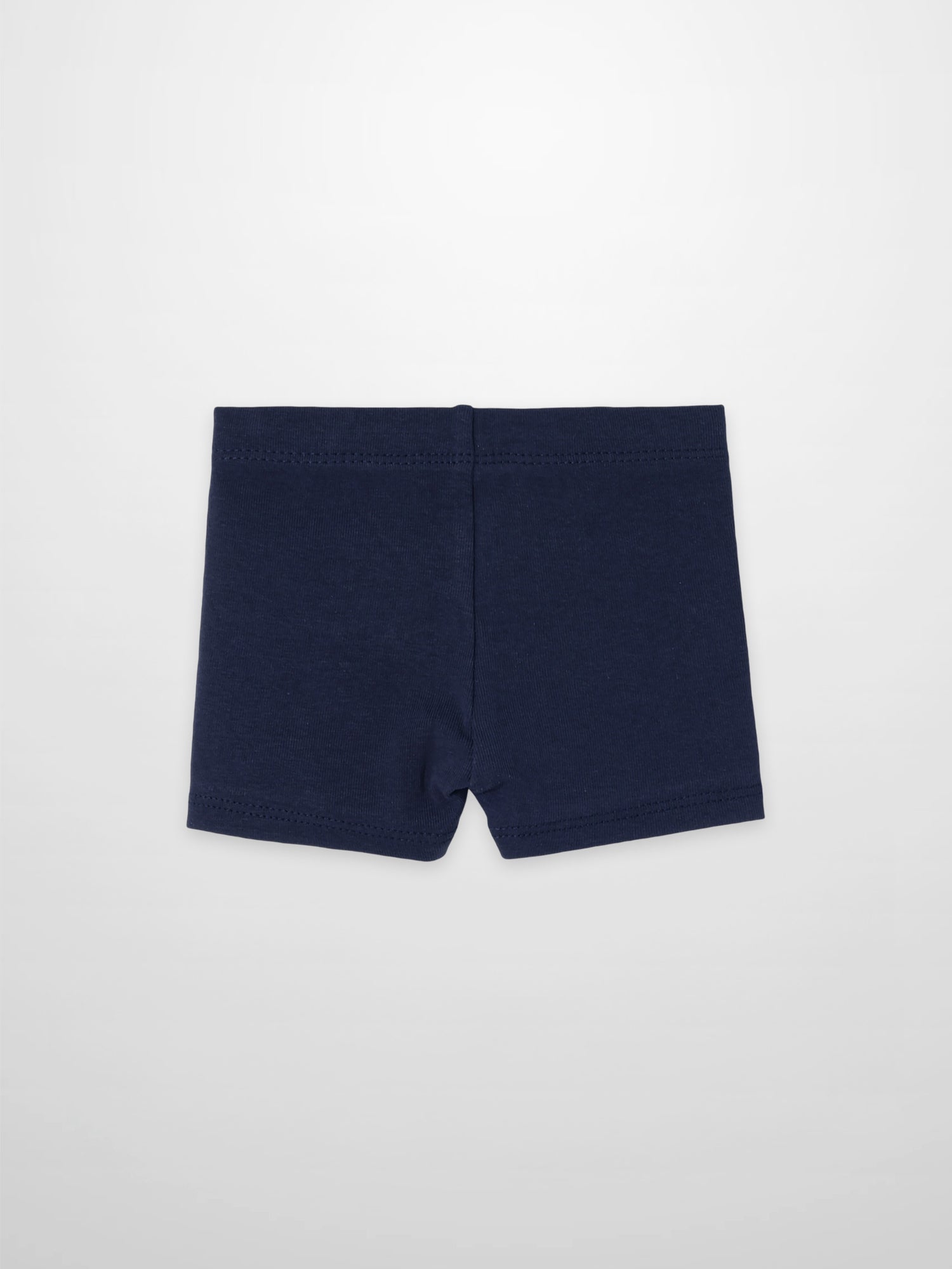Biker Shorts Non Ribbed-Navy