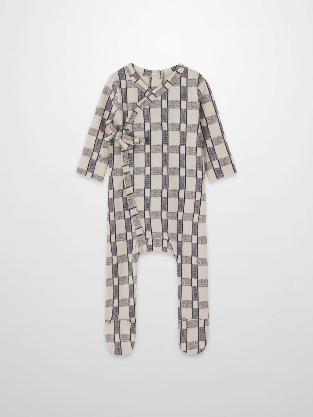 checkered blue and white  pattern stretchy for baby boys 
