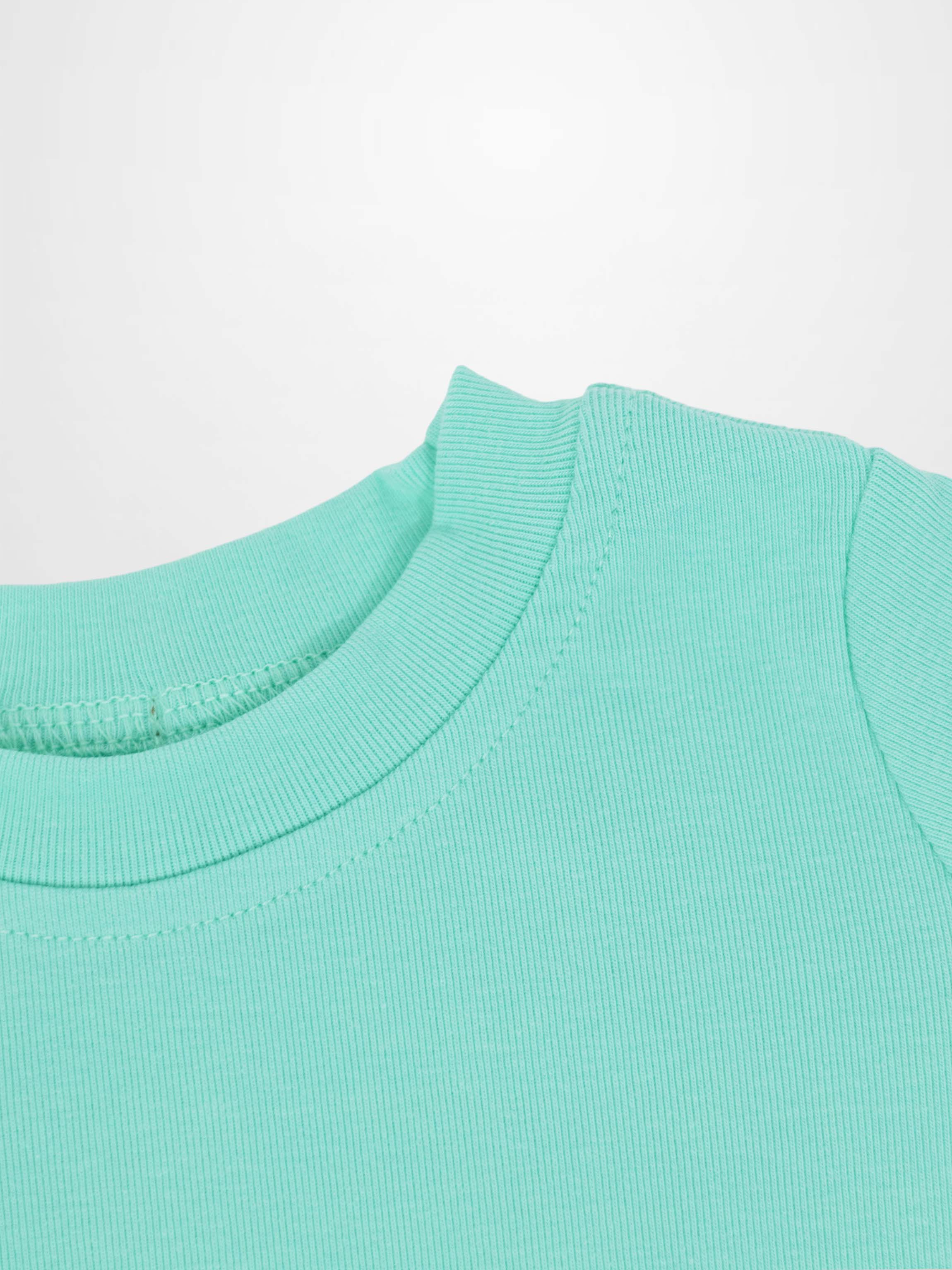 Short Sleeve Boxy T-shirt &amp; Shorts Set in mint green by Adee for little boys
