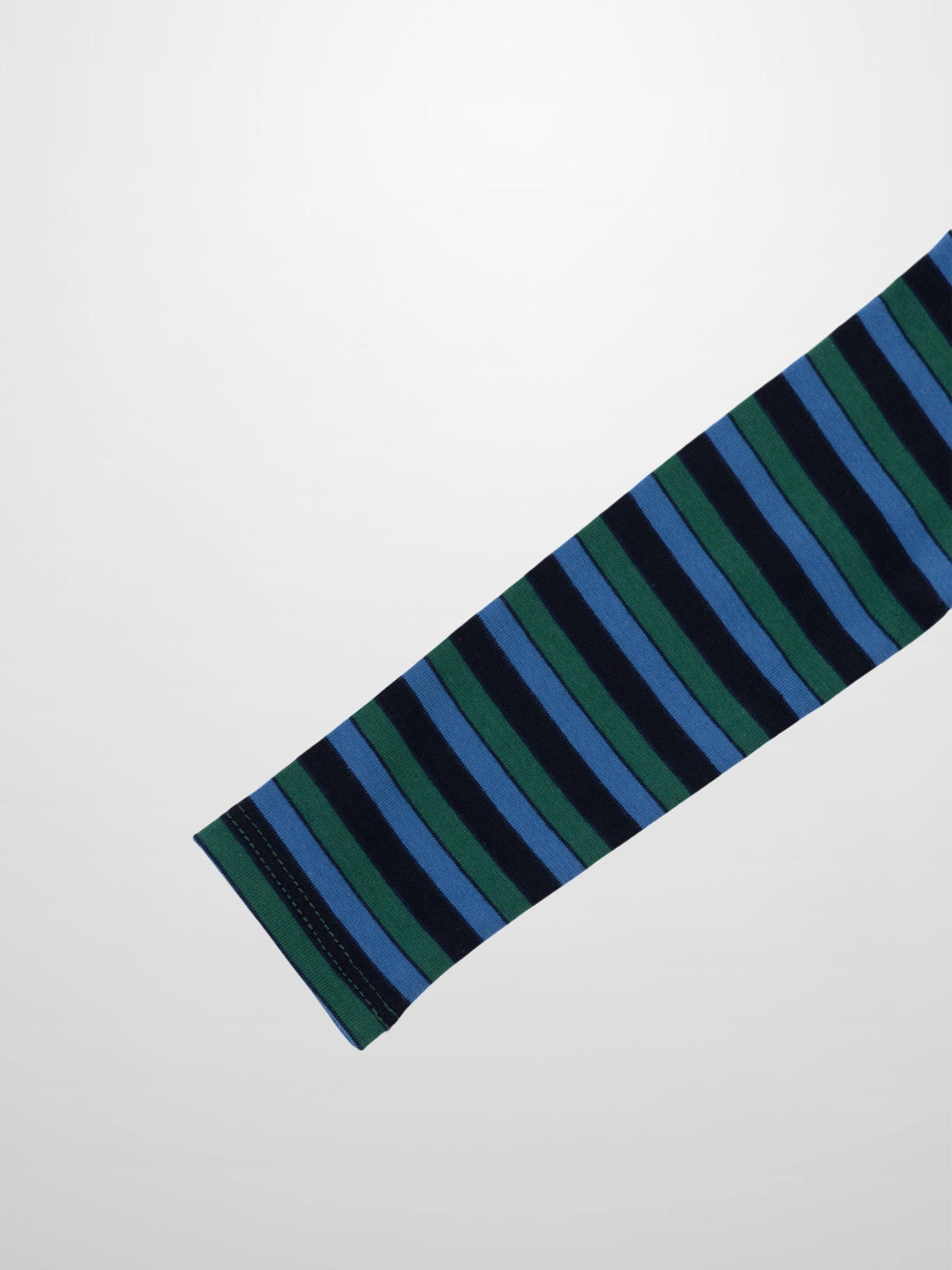 Blue, green, and navy striped long-sleeve kids&