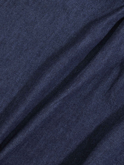Circle Skirt Dark Denim for girls by Adee; lightweight denim fabric