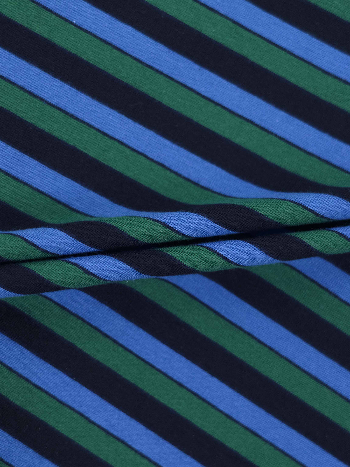 Blue, green, and black striped kids&