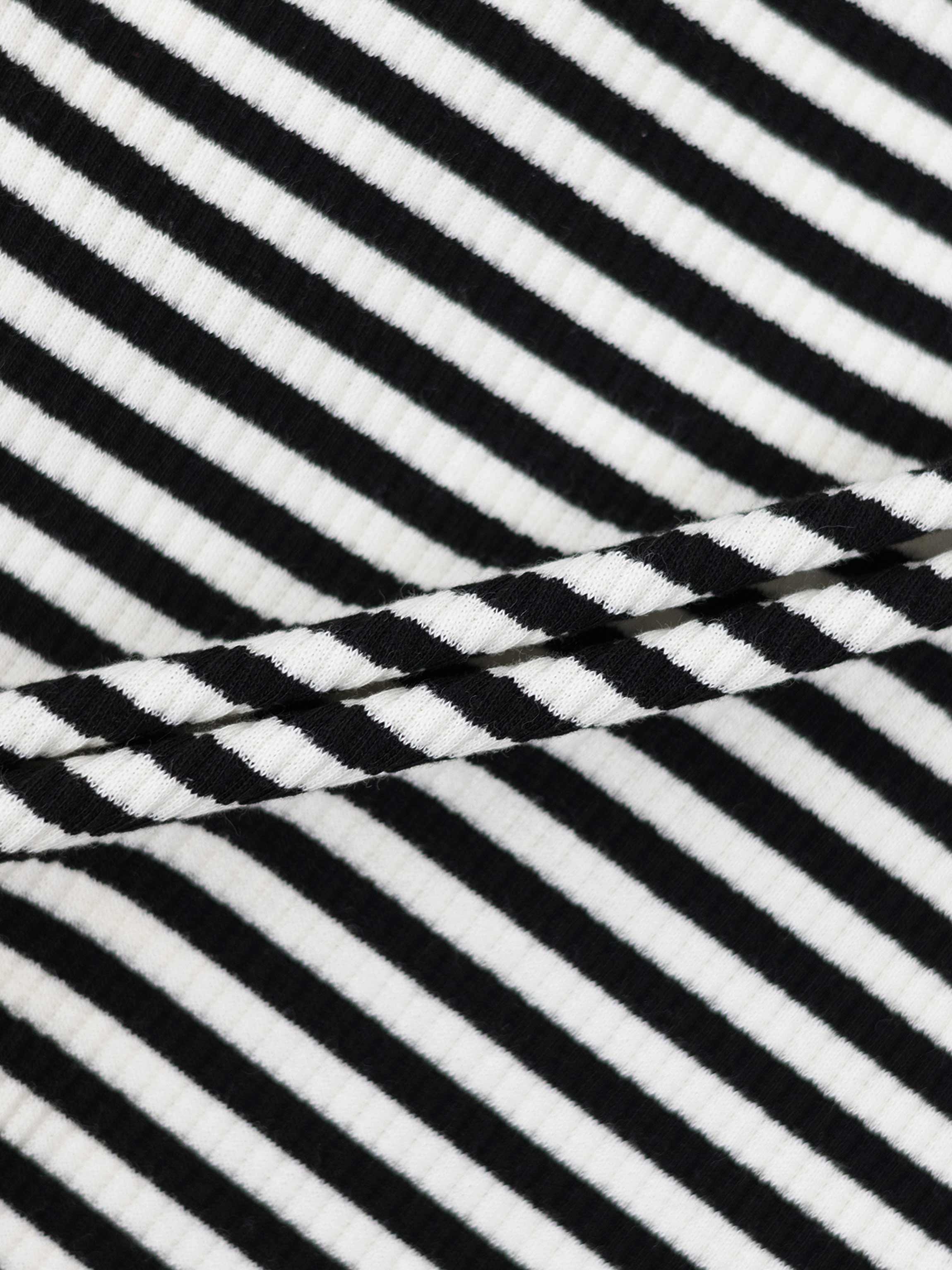 Striped Skirt - Black &amp; White