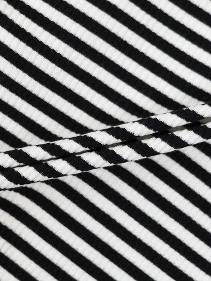 Striped Skirt - Black &amp; White