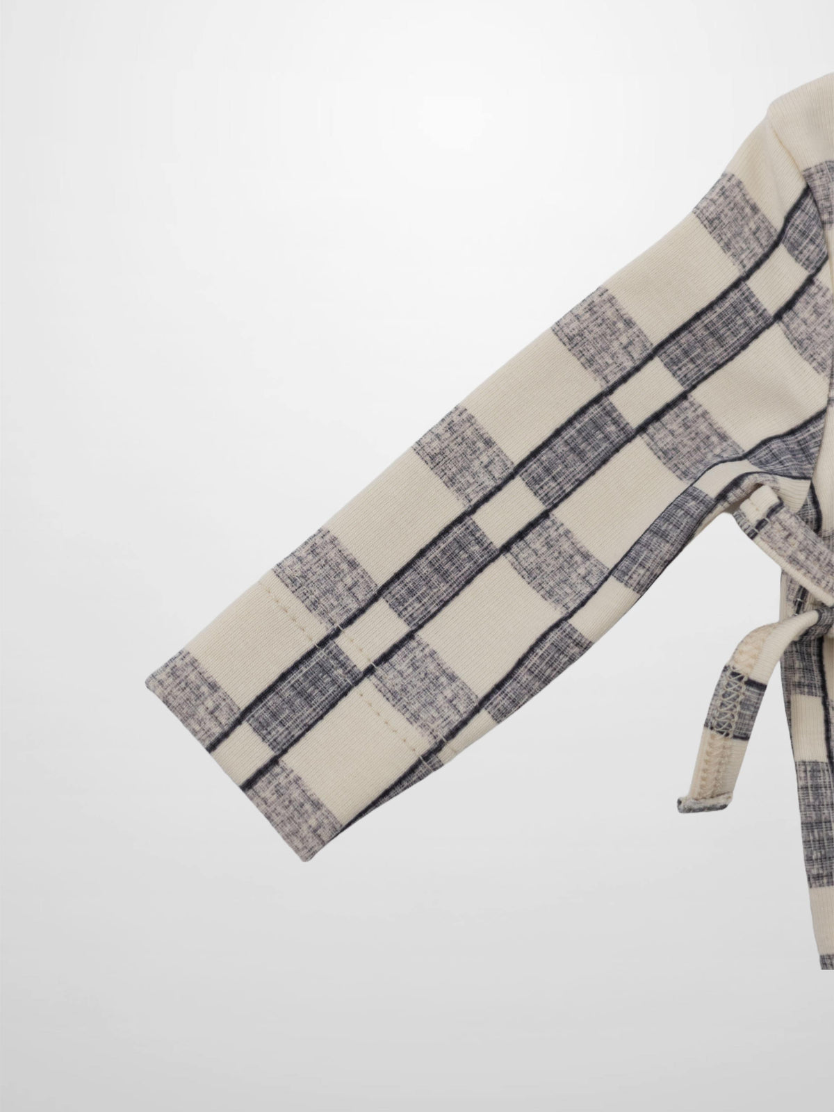 baby jumpsuit for boys with a crossover tie at the side