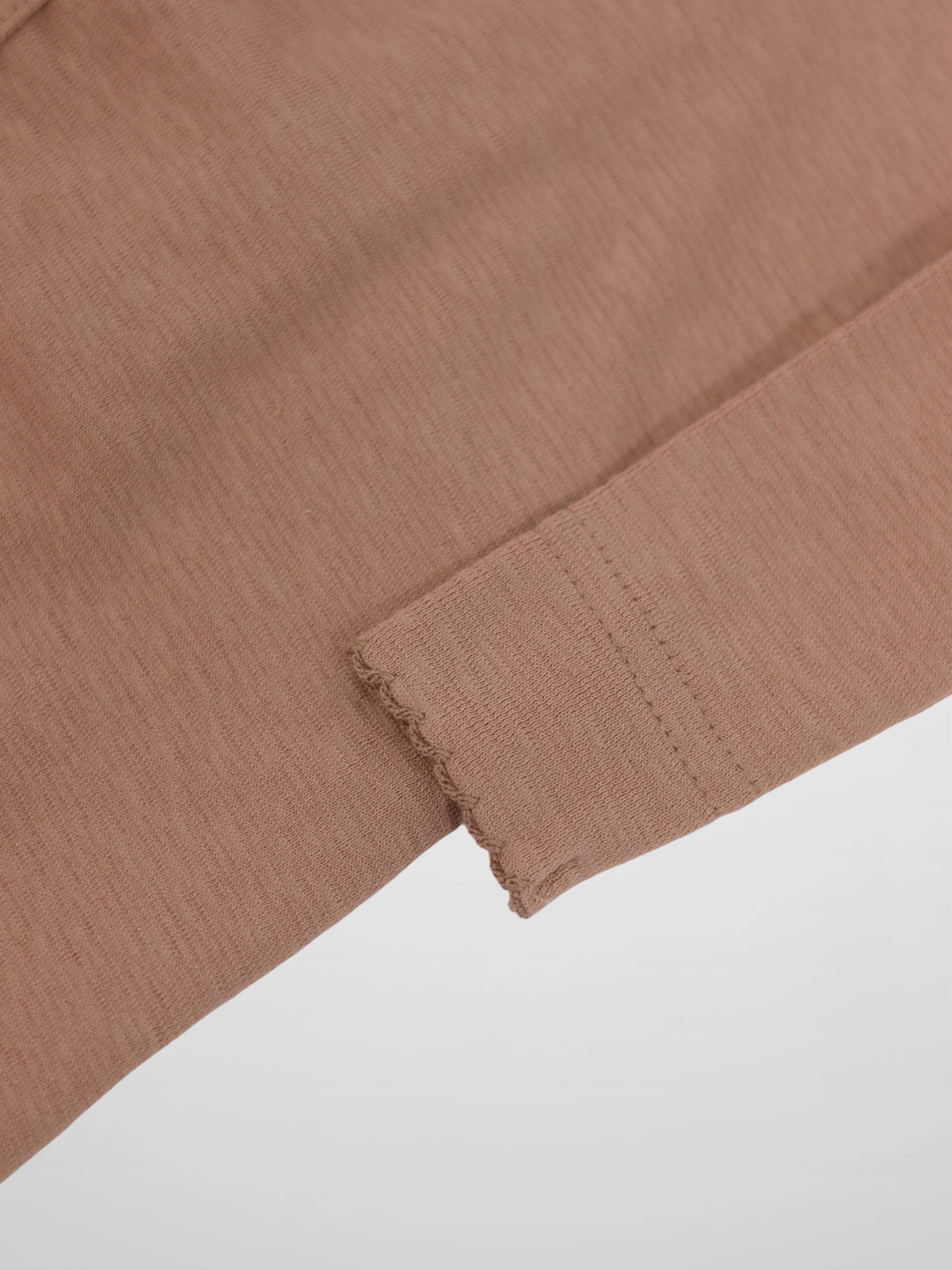 Pink Scalloped Stretchy cuff for girls by Adee in dusty pink fabric