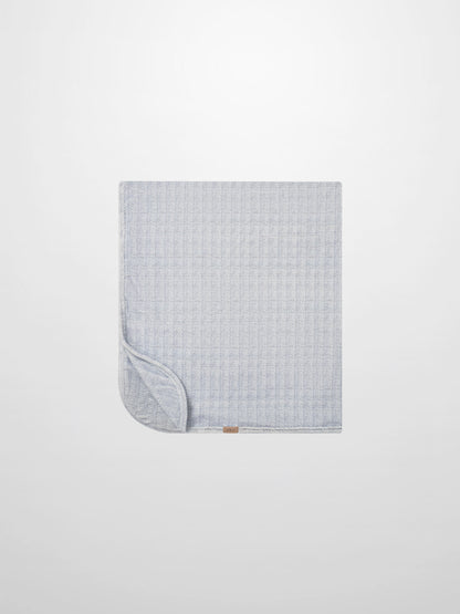 Heritage Herringbone Blanket Blue, Adee boys swaddle blanket.