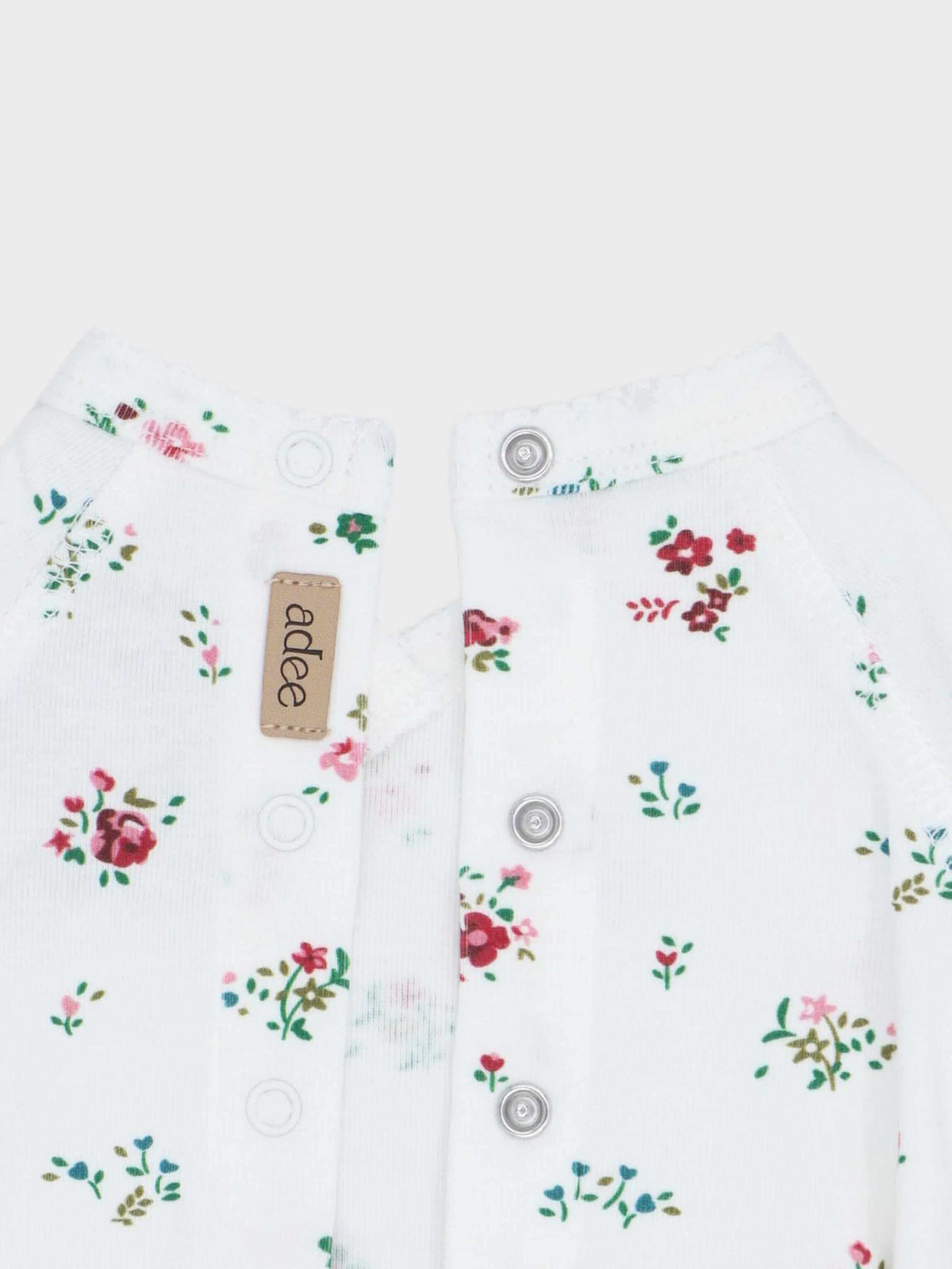 baby jumpsuit floral print details
