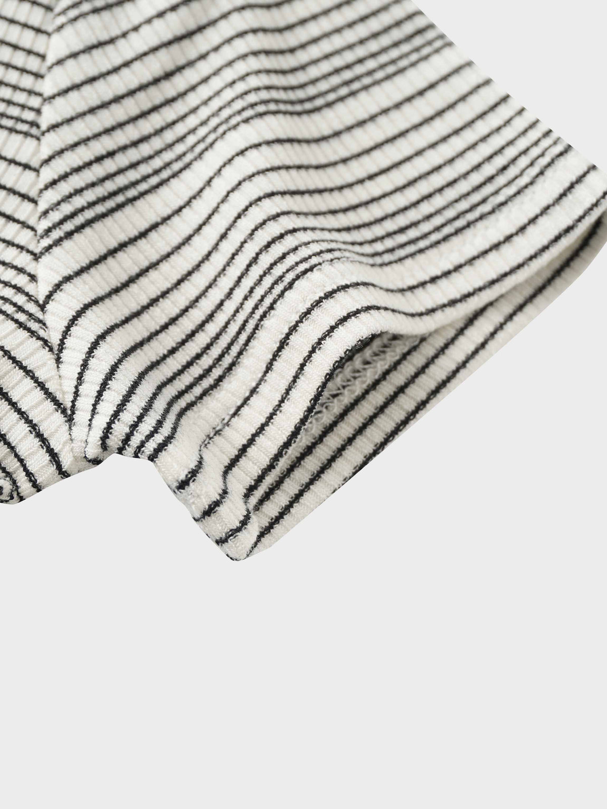  black striped fabric for kids T-shirt on white 