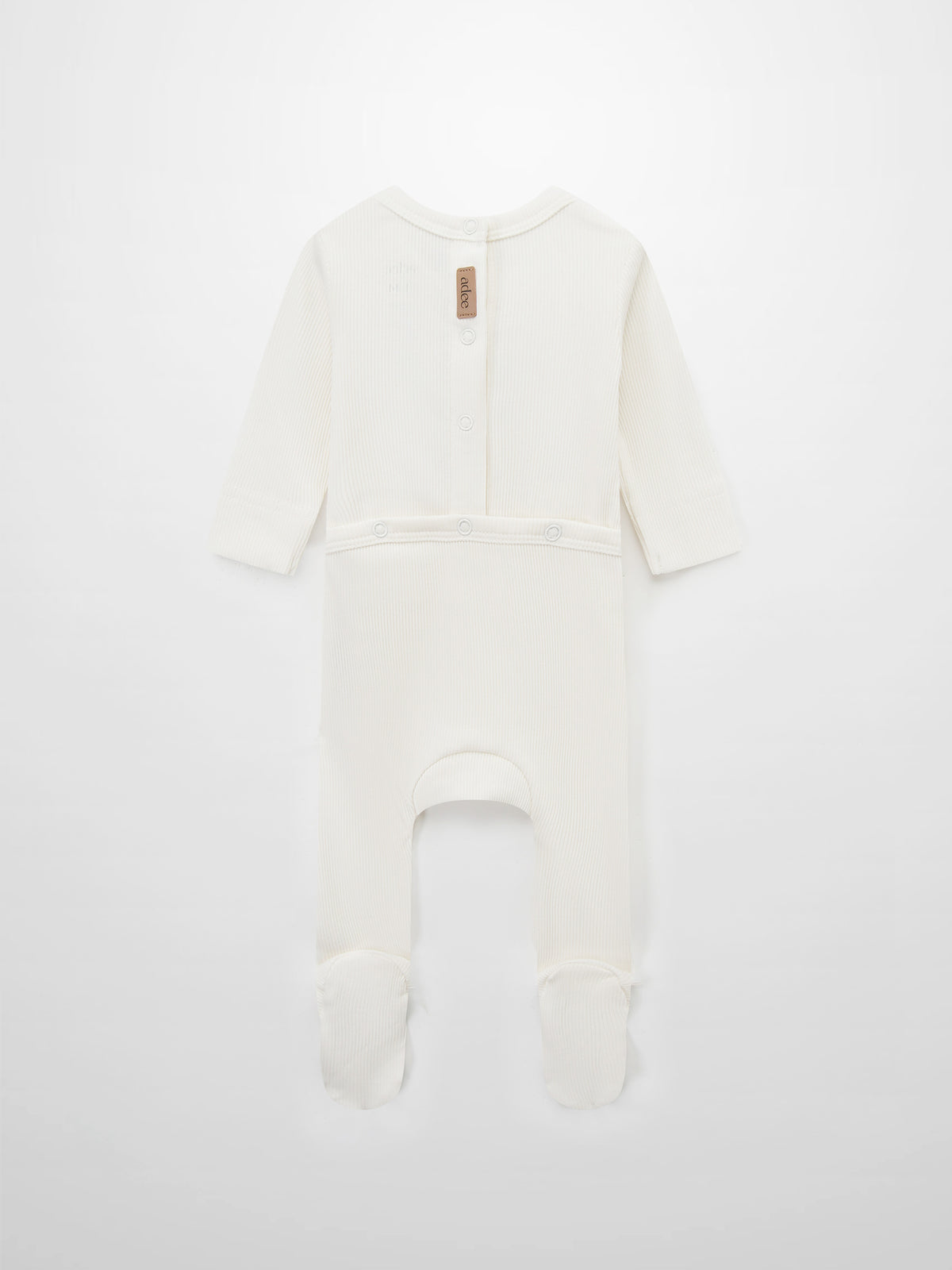 Blue Balloon Stretchy white Adee boys romper with back snaps