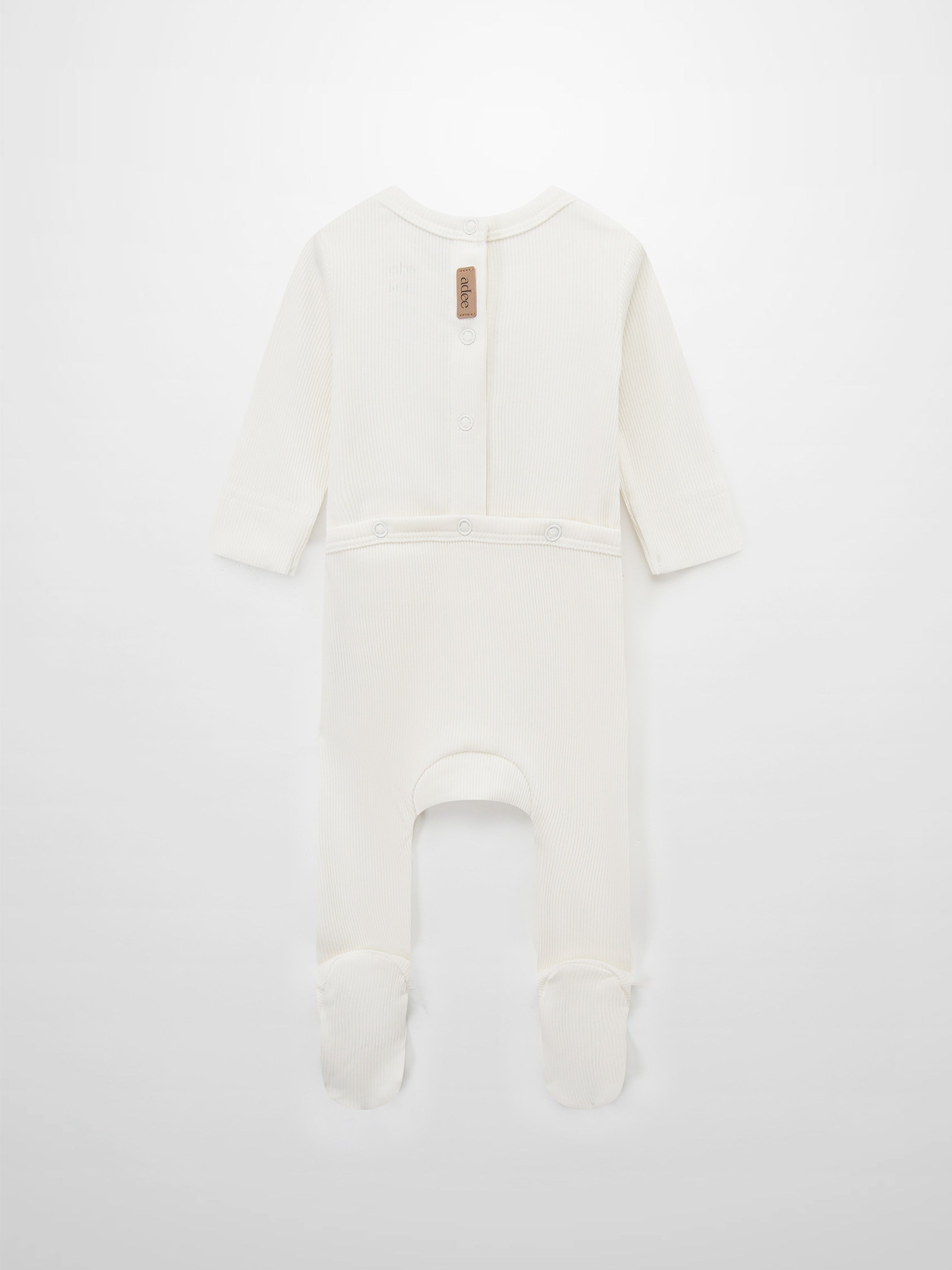Blue Balloon Stretchy white Adee boys romper with back snaps