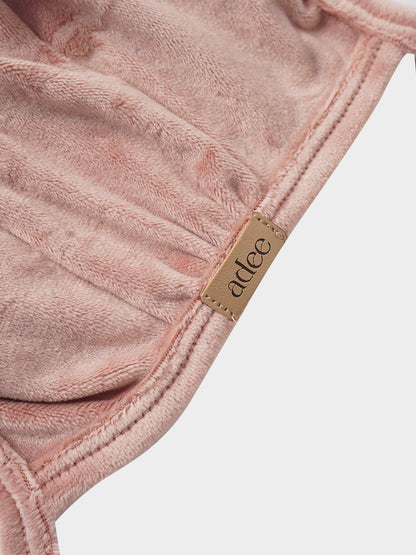 Velour Bonnet - Pink
