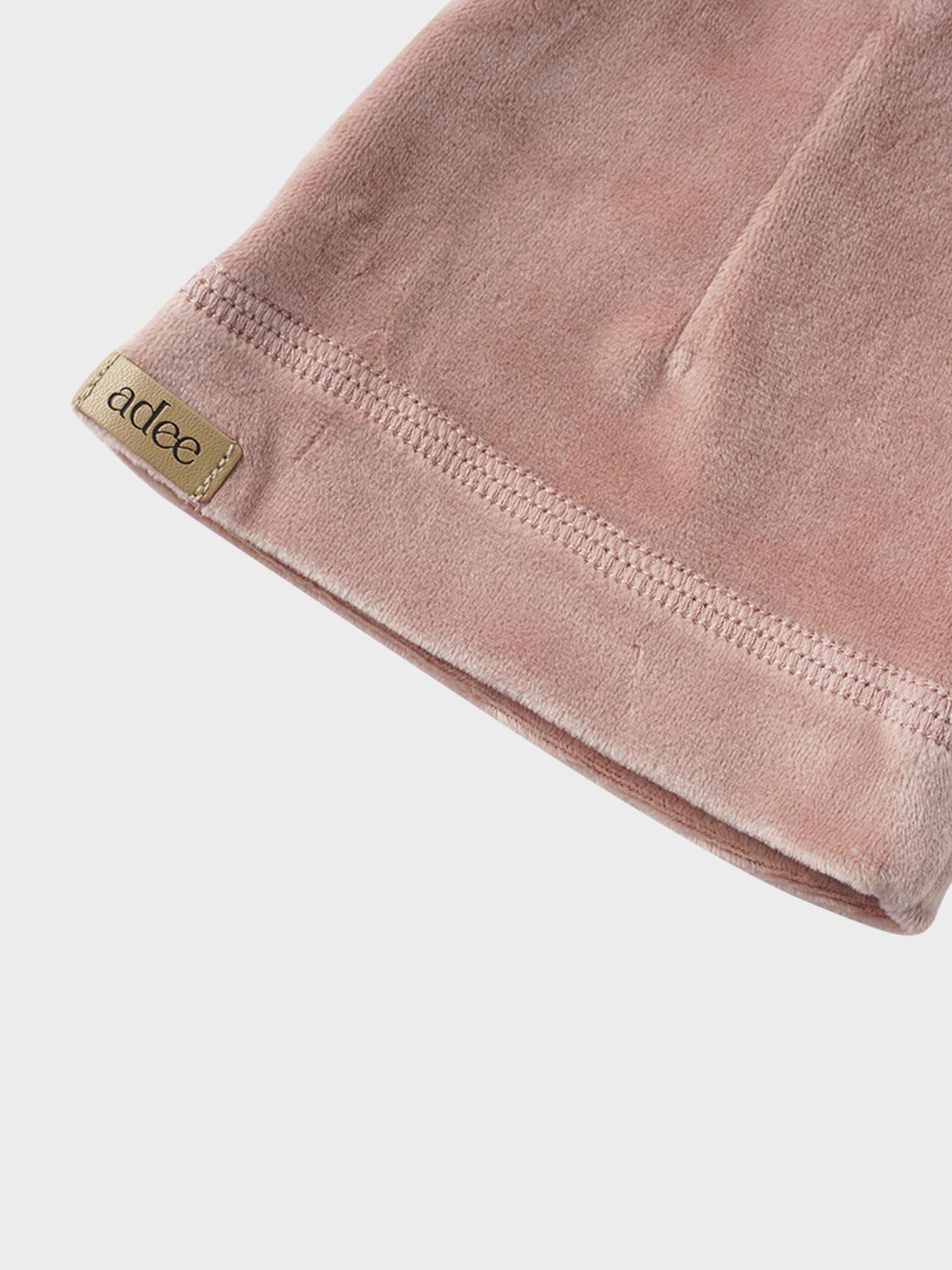 Velour Beanie - Pink