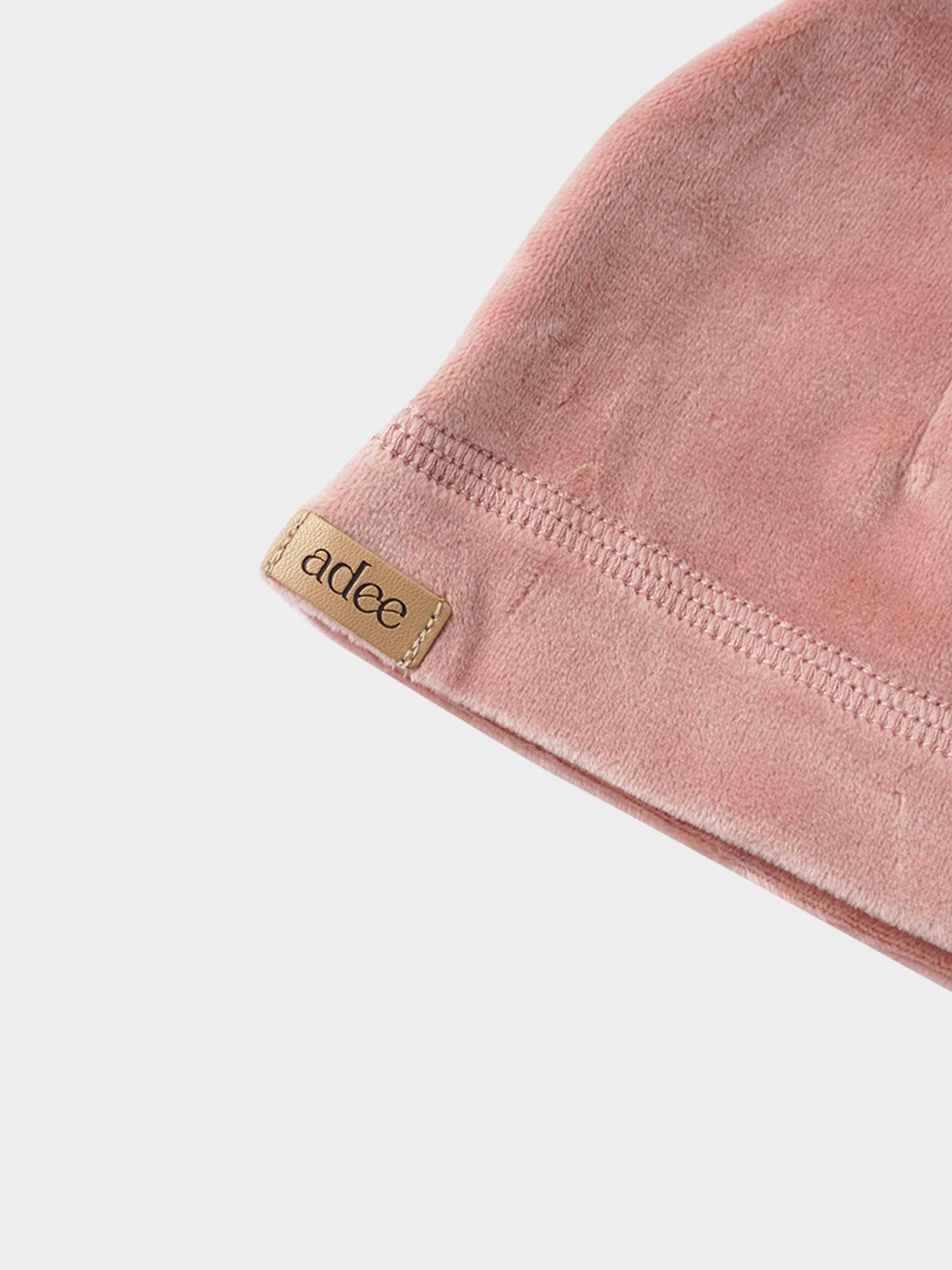Velour Beanie - Pink