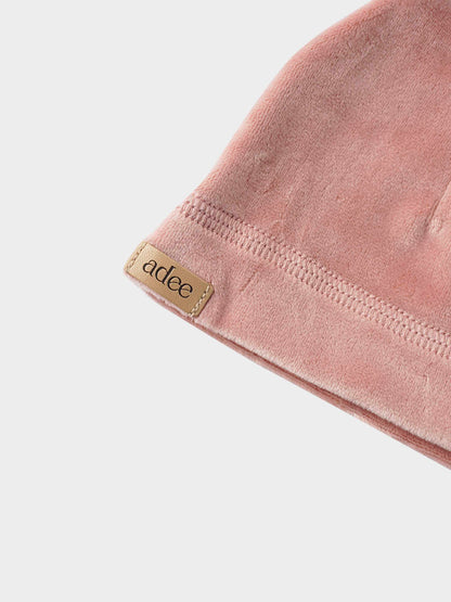 Velour Beanie - Pink