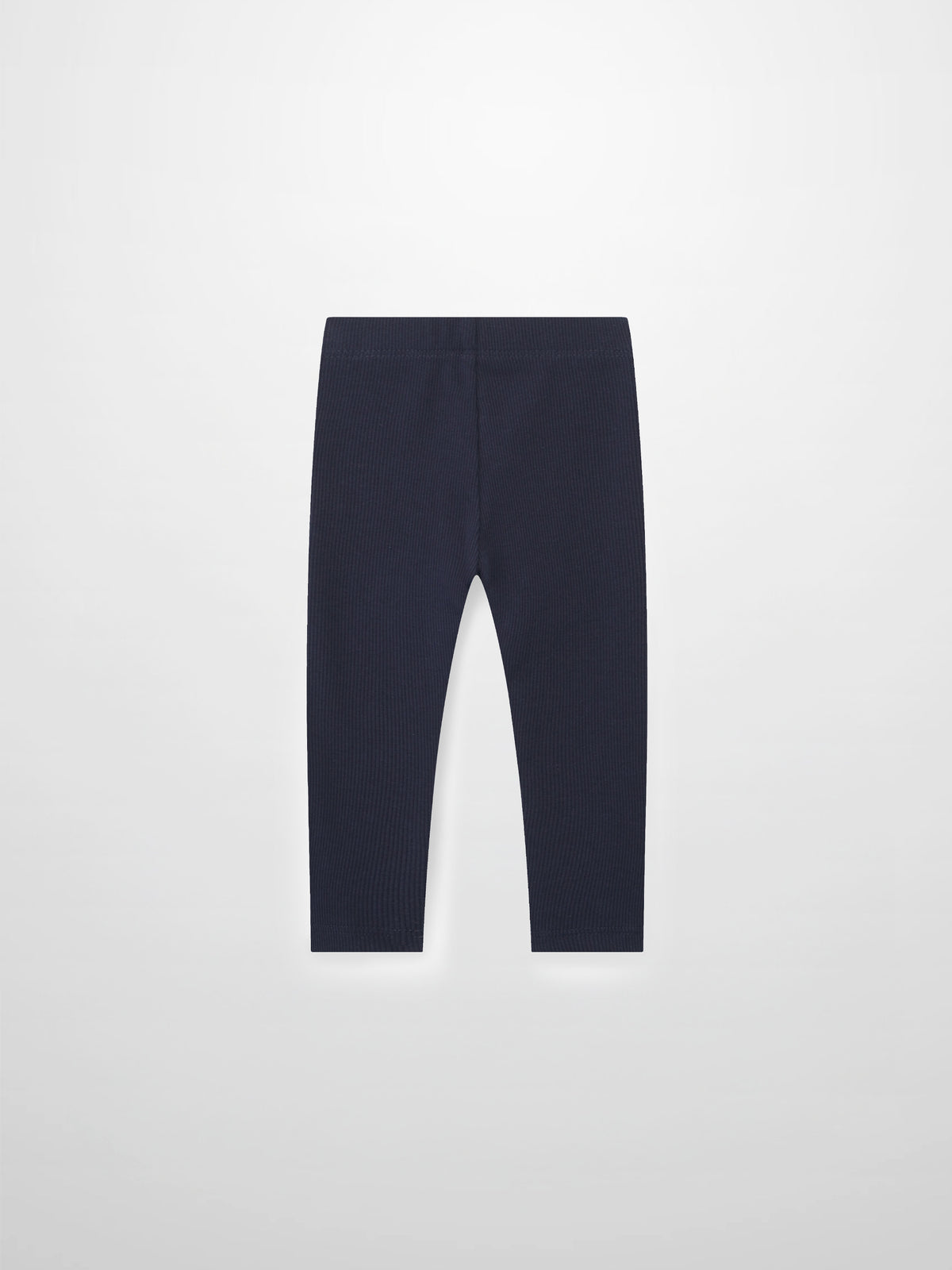 Navy ribbed baby leggings