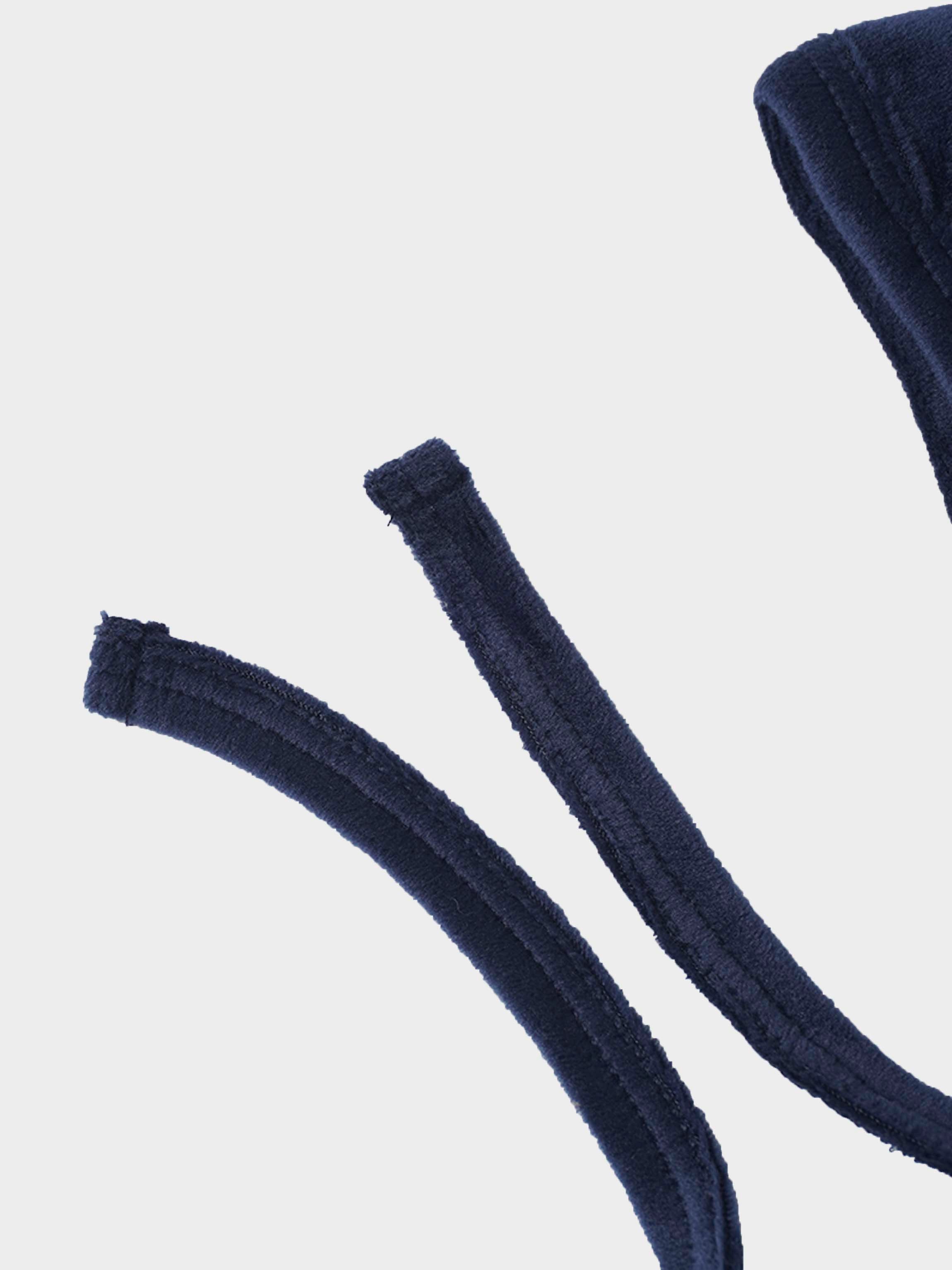 Velour Bonnet - Navy