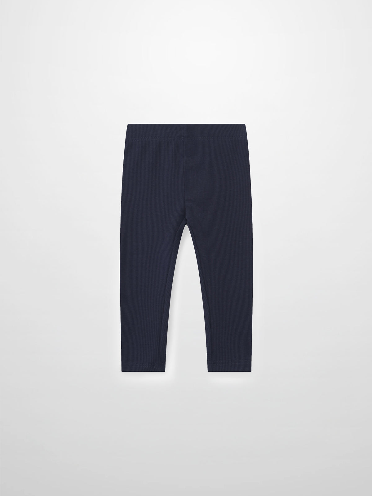 Ribbed navy leggings for children