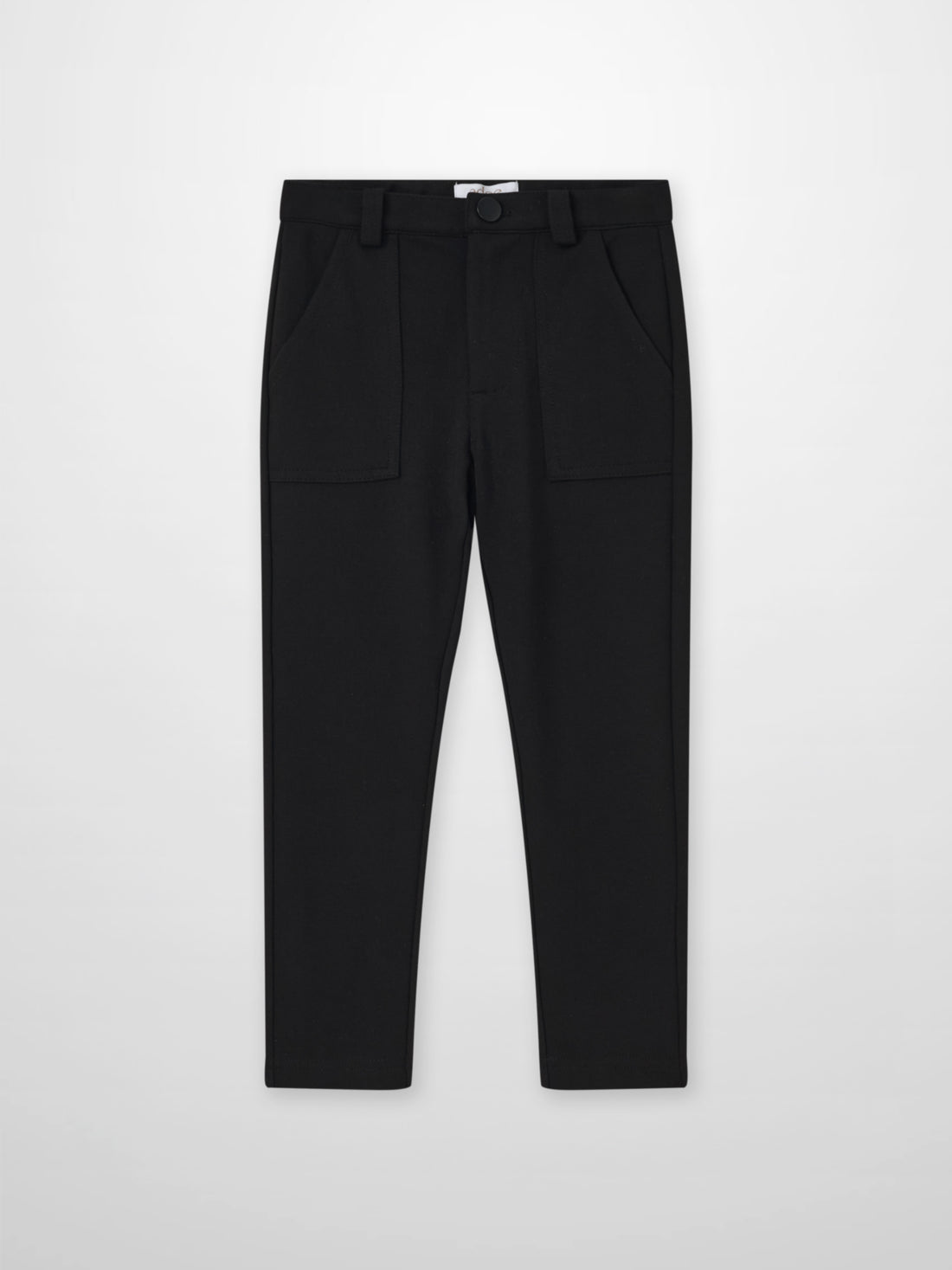 Dress pants for boys in black by Adee with front pockets