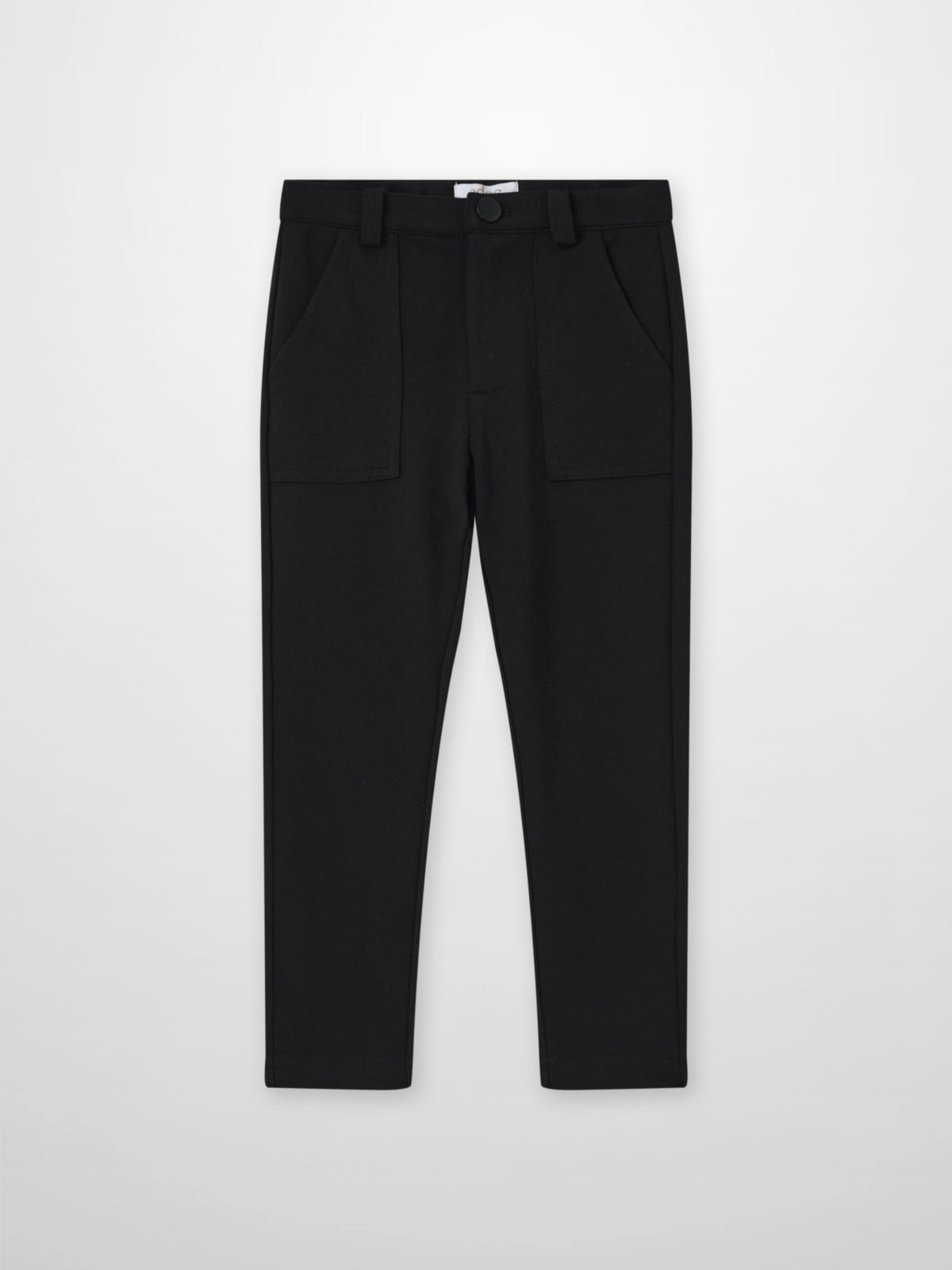 Dress pants for boys in black by Adee with front pockets