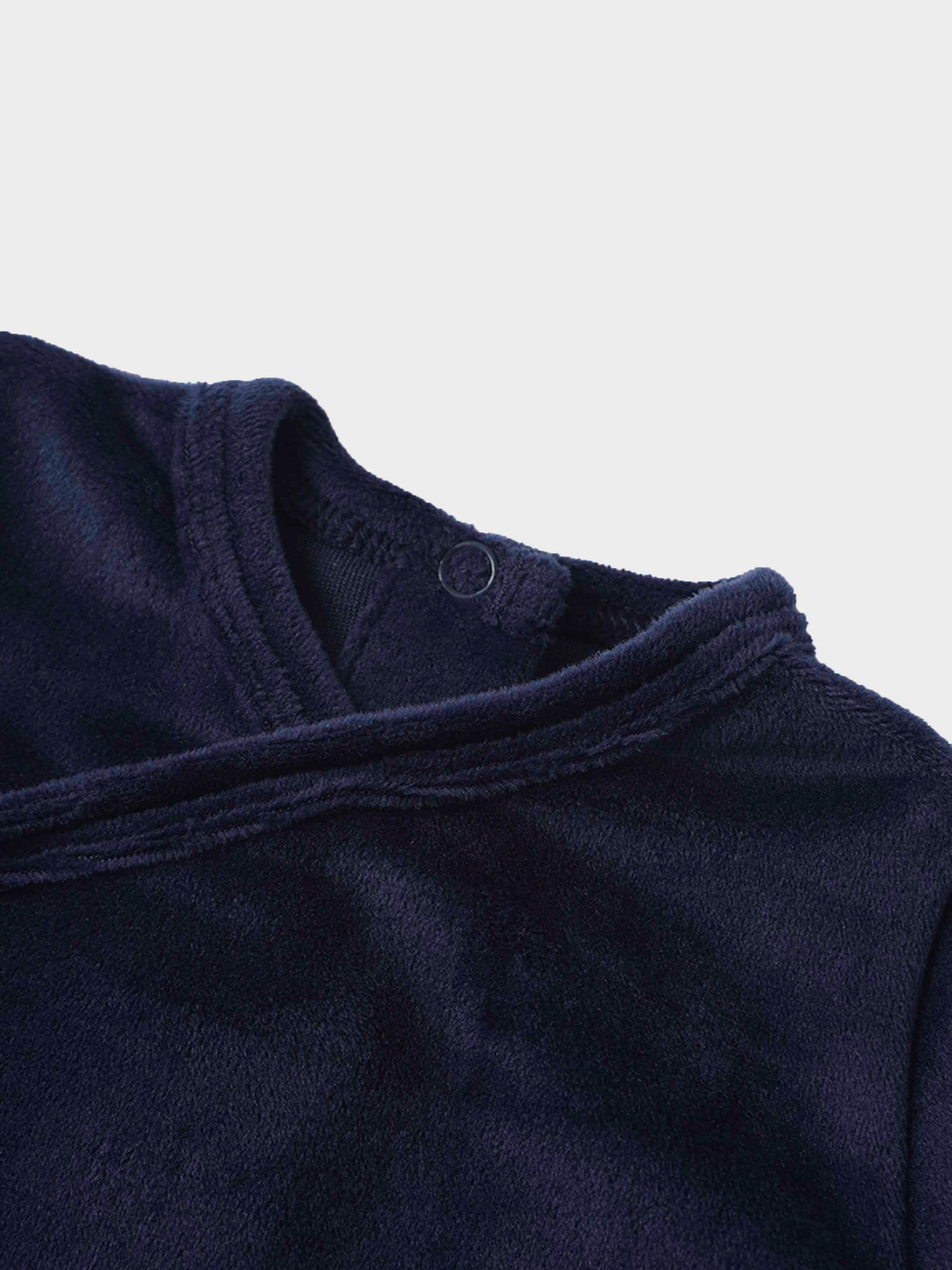 Velour Crossover Stretchy - Navy
