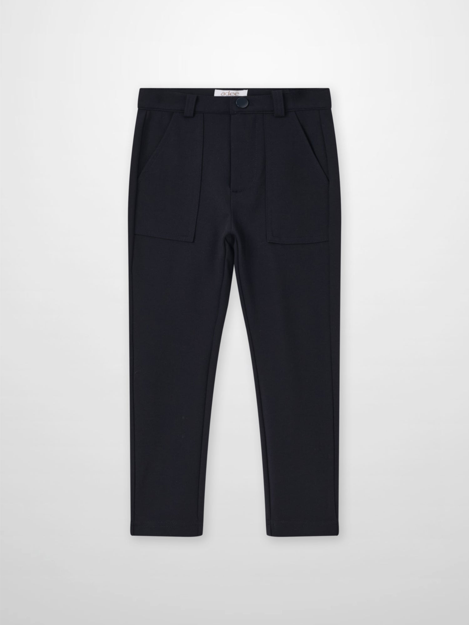Boys dress pants - navy by Adee, dressy bottoms with belt loops and front pockets
