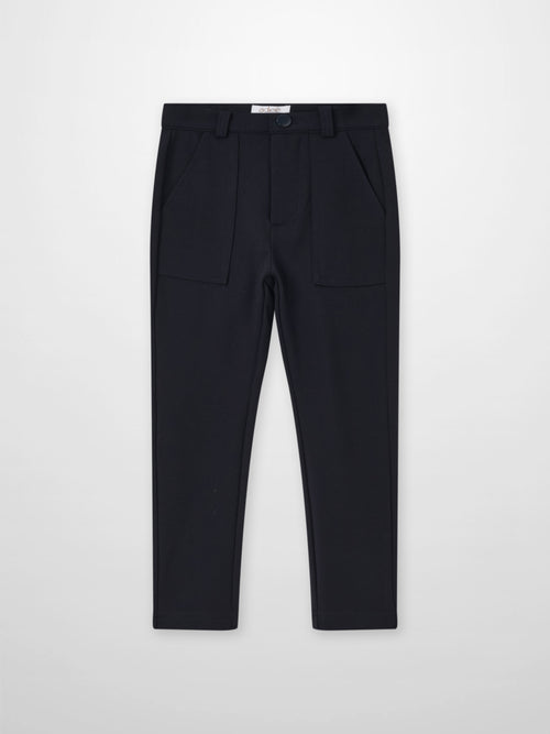 Boys dress pants - navy by Adee, dressy bottoms with belt loops and front pockets