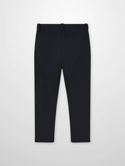 Dress pants for boys in navy by Adee with belt loops