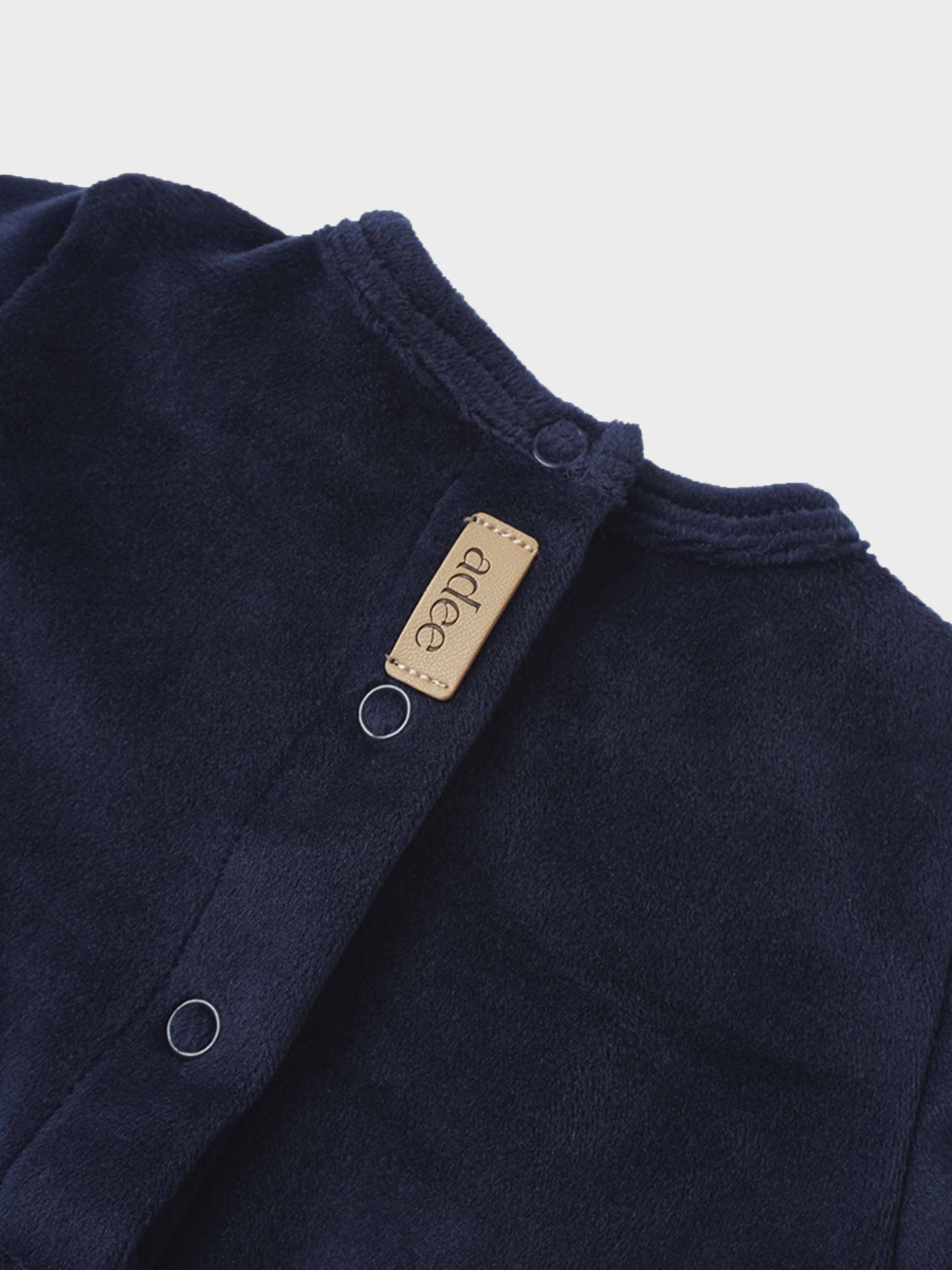 Velour Crossover Stretchy - Navy