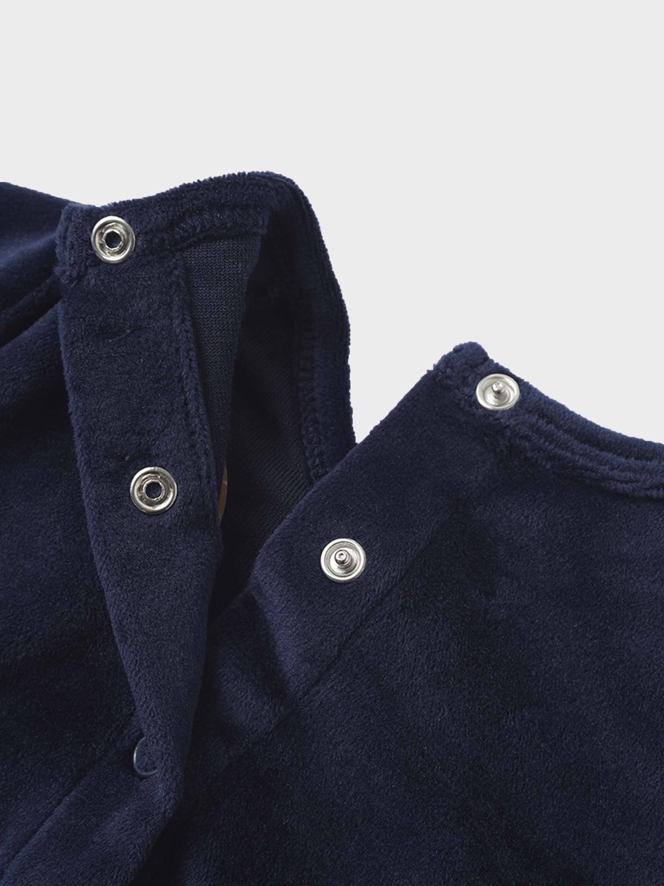 Velour Crossover Stretchy - Navy