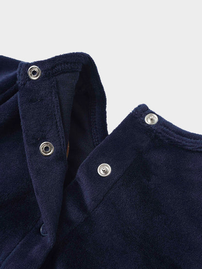 Velour Crossover Stretchy - Navy
